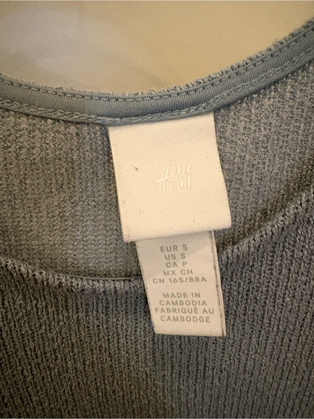 H&M Light Blue Knit Sleeveless vest - Picture 5 of 5